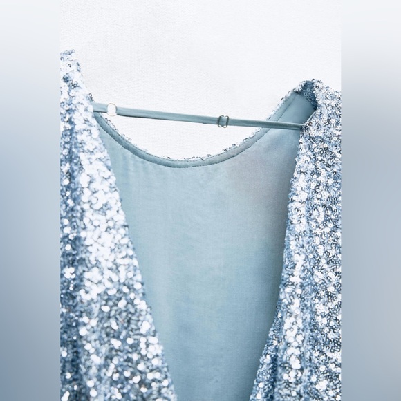 ZARA SHORT SEQUIN DRESS NWT - Picture 8 of 8